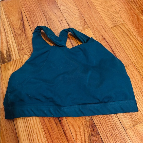 All in motion blue high neck sports bra size small - Picture 1 of 3
